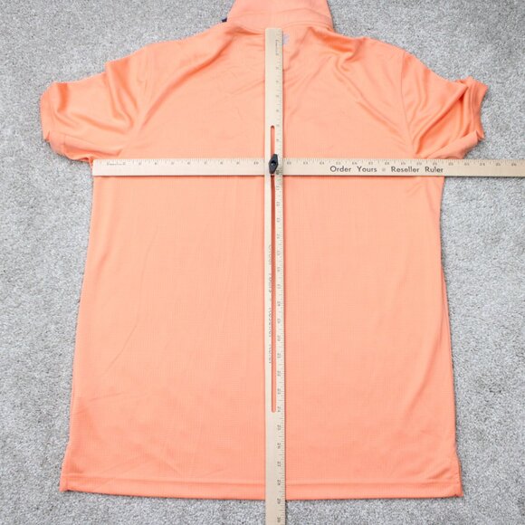 IZOD Polo Shirt NWT Mens Medium Sour Orange Performance CoolFX Short Sleeve - Picture 11 of 14